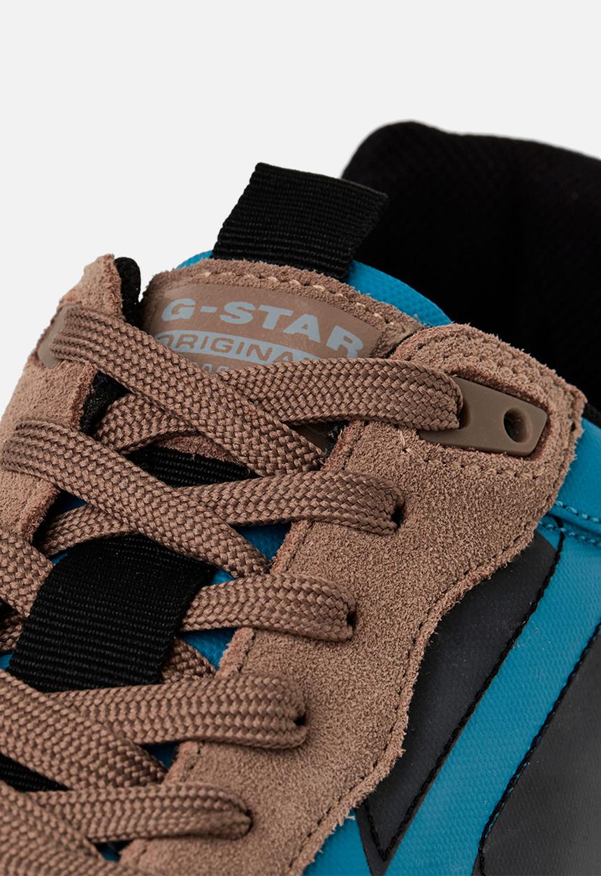 G-STAR - Theq run logo - stone & teal
