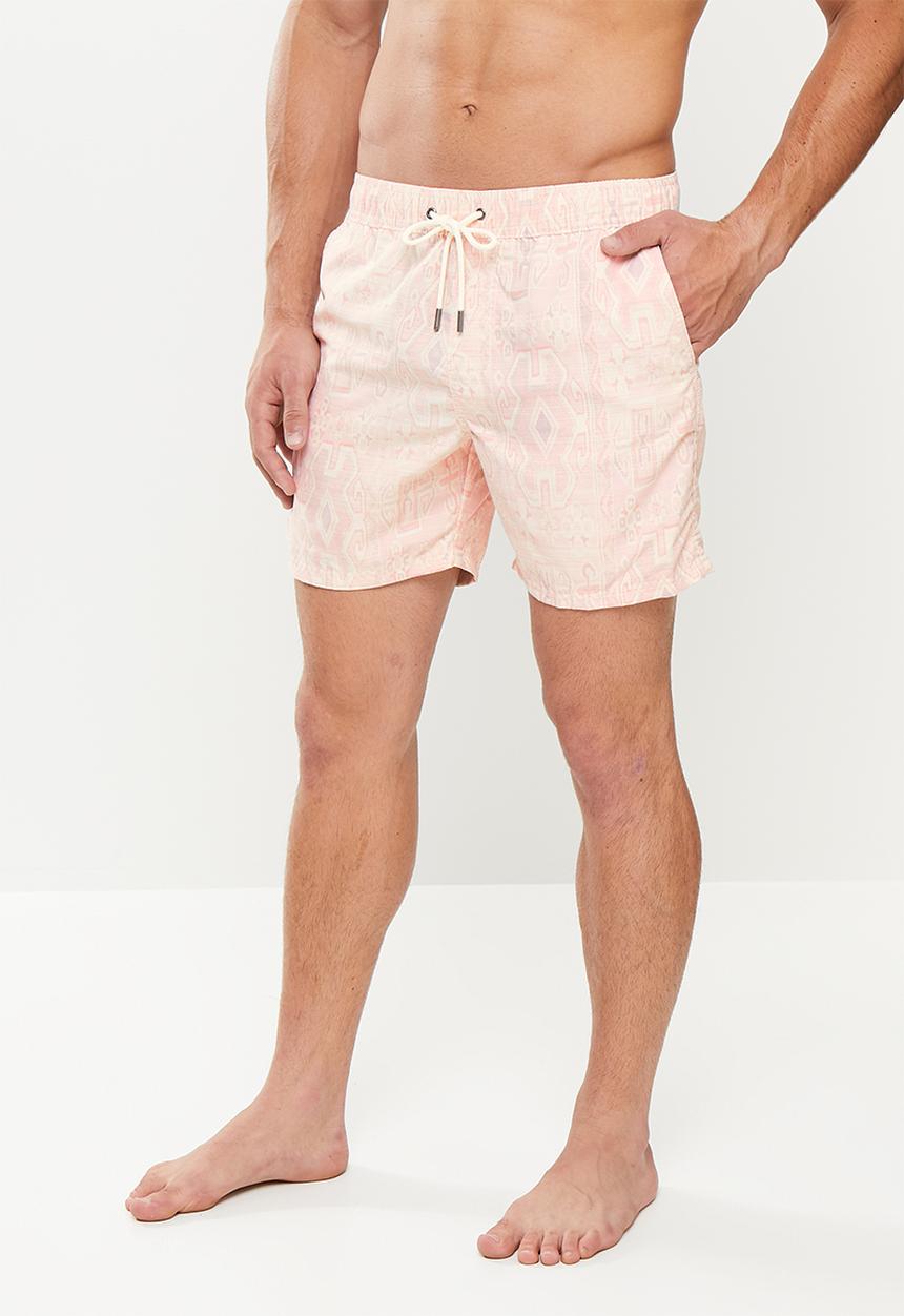 Cotton On - Kahuna short - faded pink vintage tribal