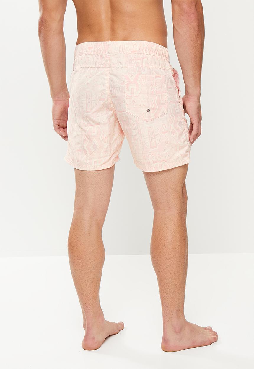 Cotton On - Kahuna short - faded pink vintage tribal