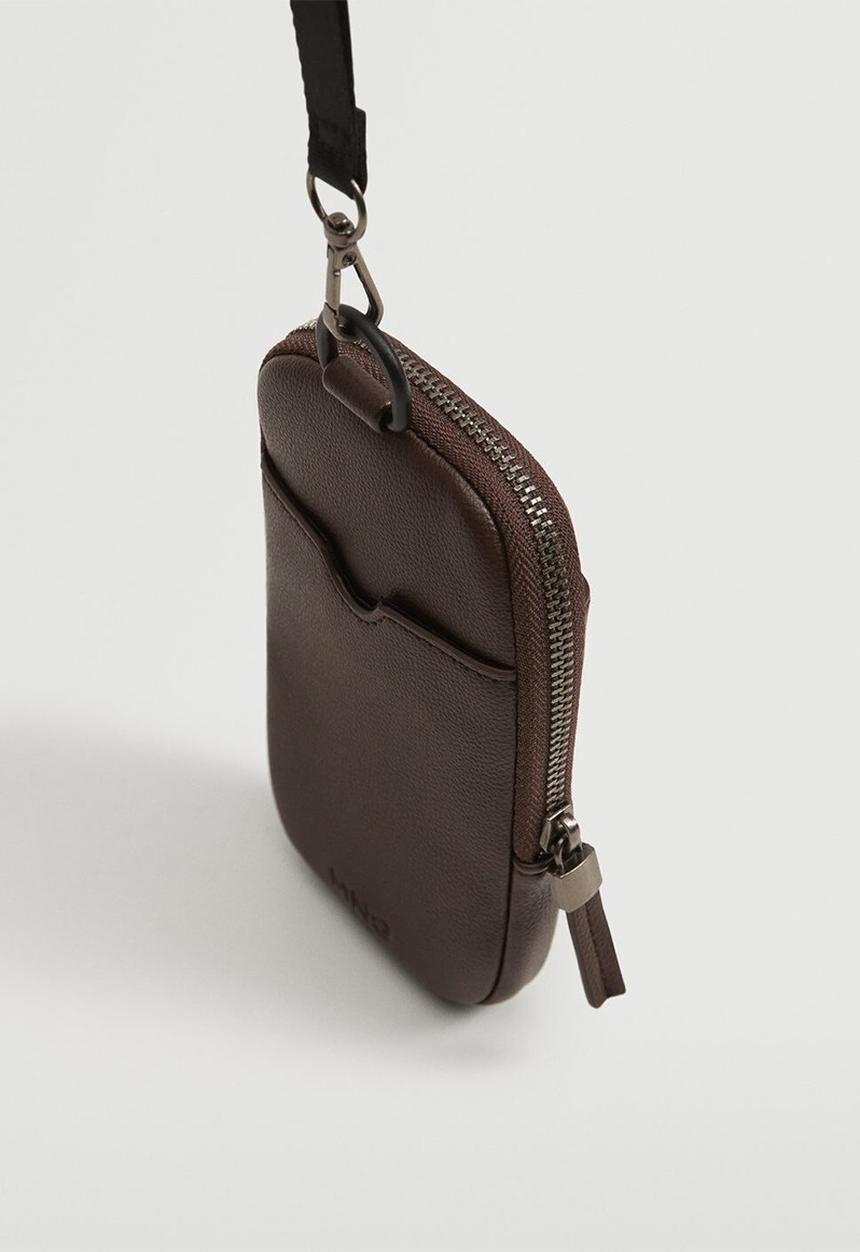 MANGO - Card holder phone case - brown