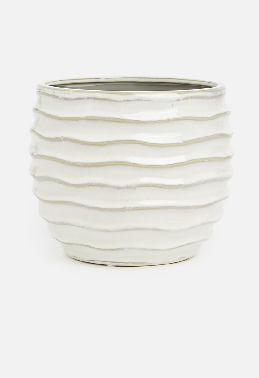 H&S - Contour reactive glaze pot - cream