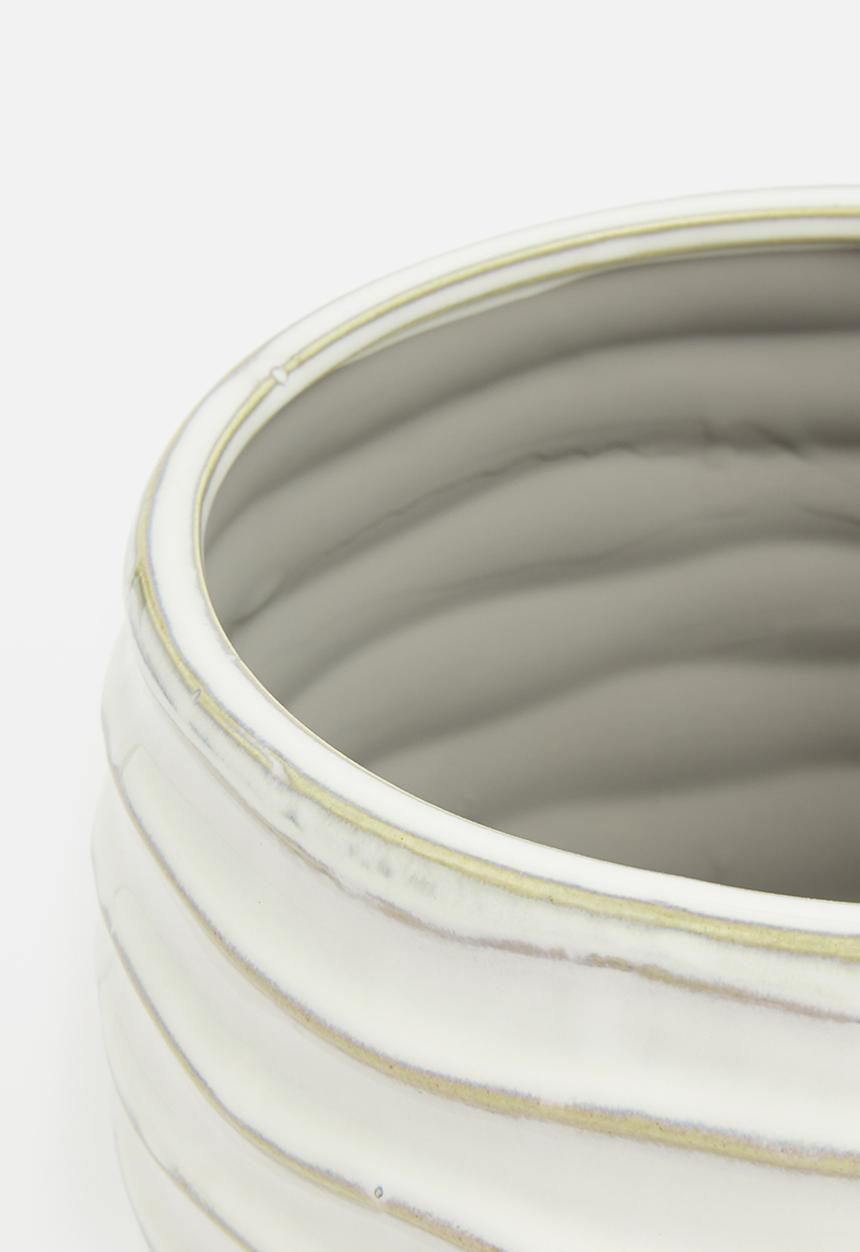 H&S - Contour reactive glaze pot - cream
