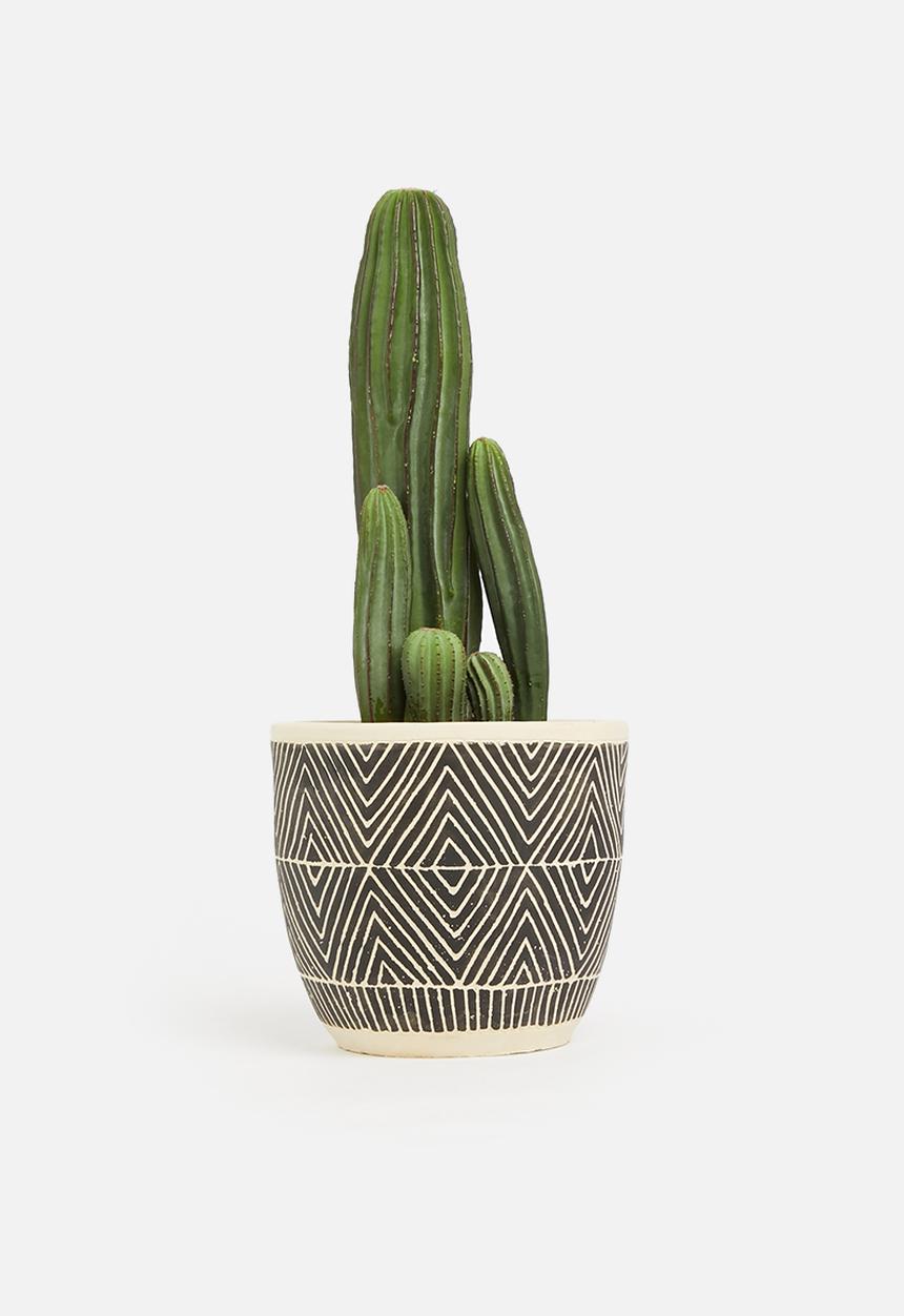 H&S - Mini pattern planter - diamond etched