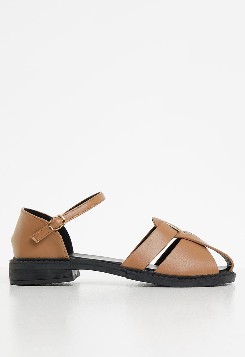 Seduction - Interwoven fisherman shoe - camel