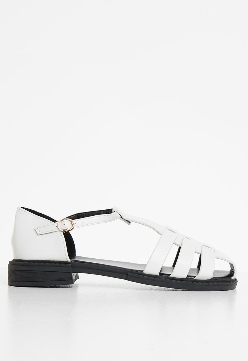 Seduction - Woven fisherman shoe - white