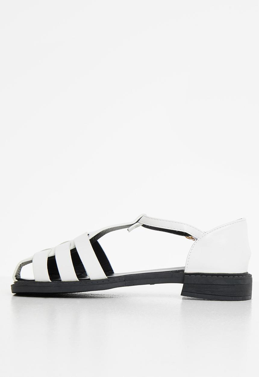 Seduction - Woven fisherman shoe - white