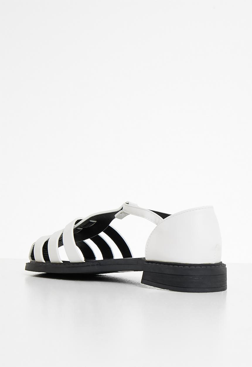 Seduction - Woven fisherman shoe - white