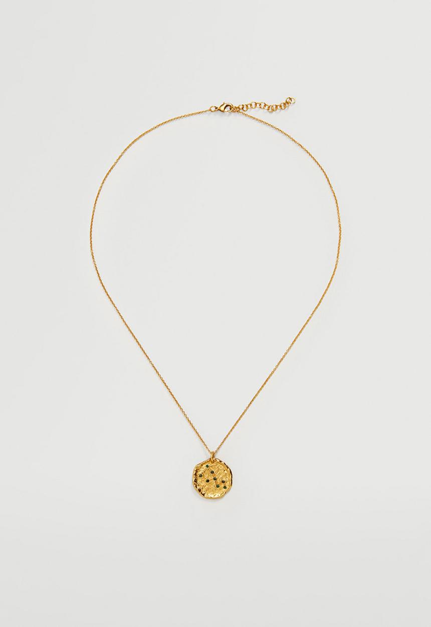 MANGO - Taurus horoscope necklace - gold