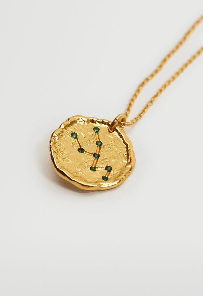 MANGO - Taurus horoscope necklace - gold