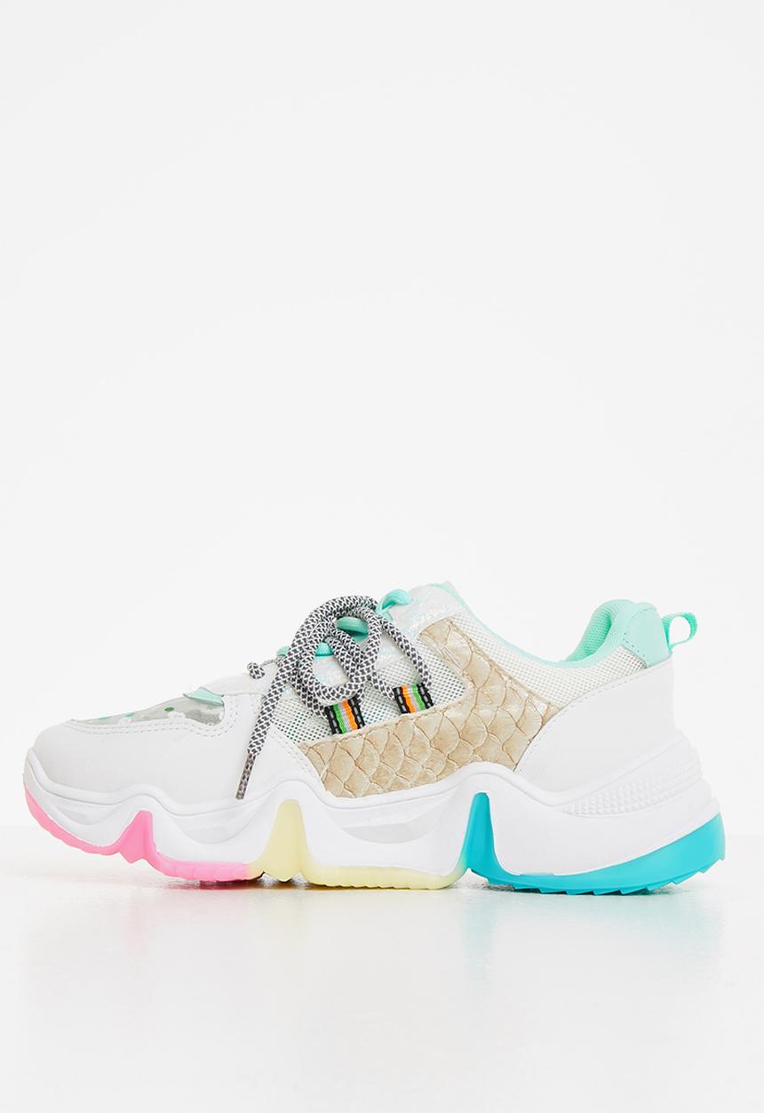 Tom Tom - Chunky dad sneaker - white multi
