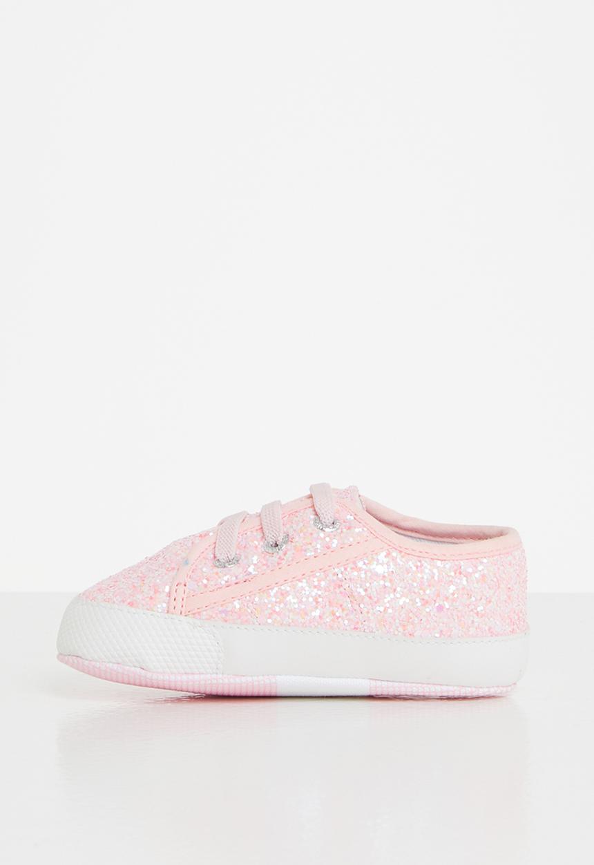 SUPERGA - 4006 glitter infants lace up - pink