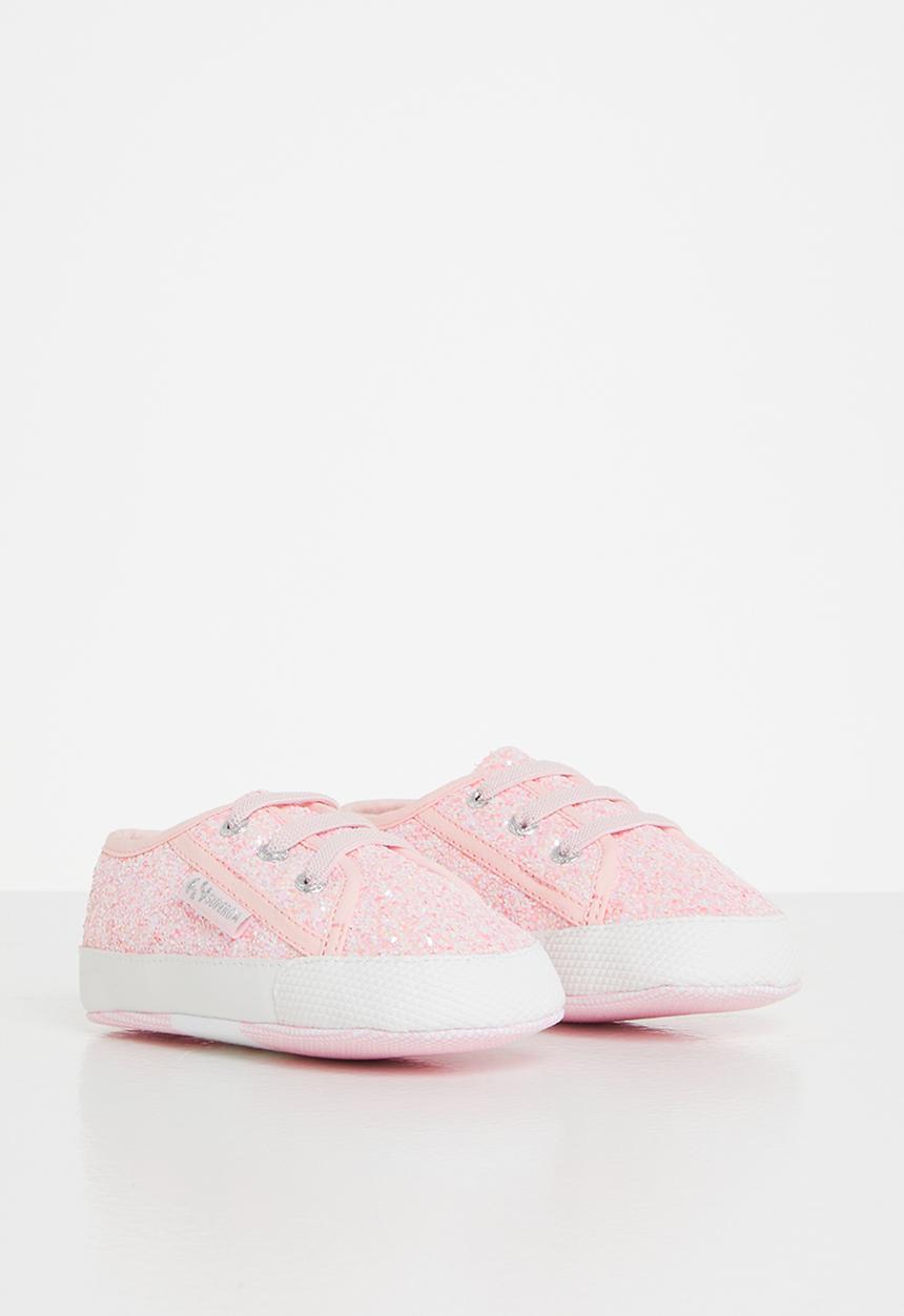 SUPERGA - 4006 glitter infants lace up - pink
