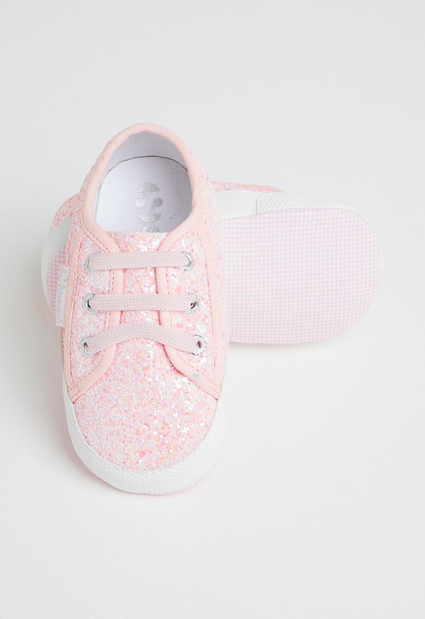 SUPERGA - 4006 glitter infants lace up - pink