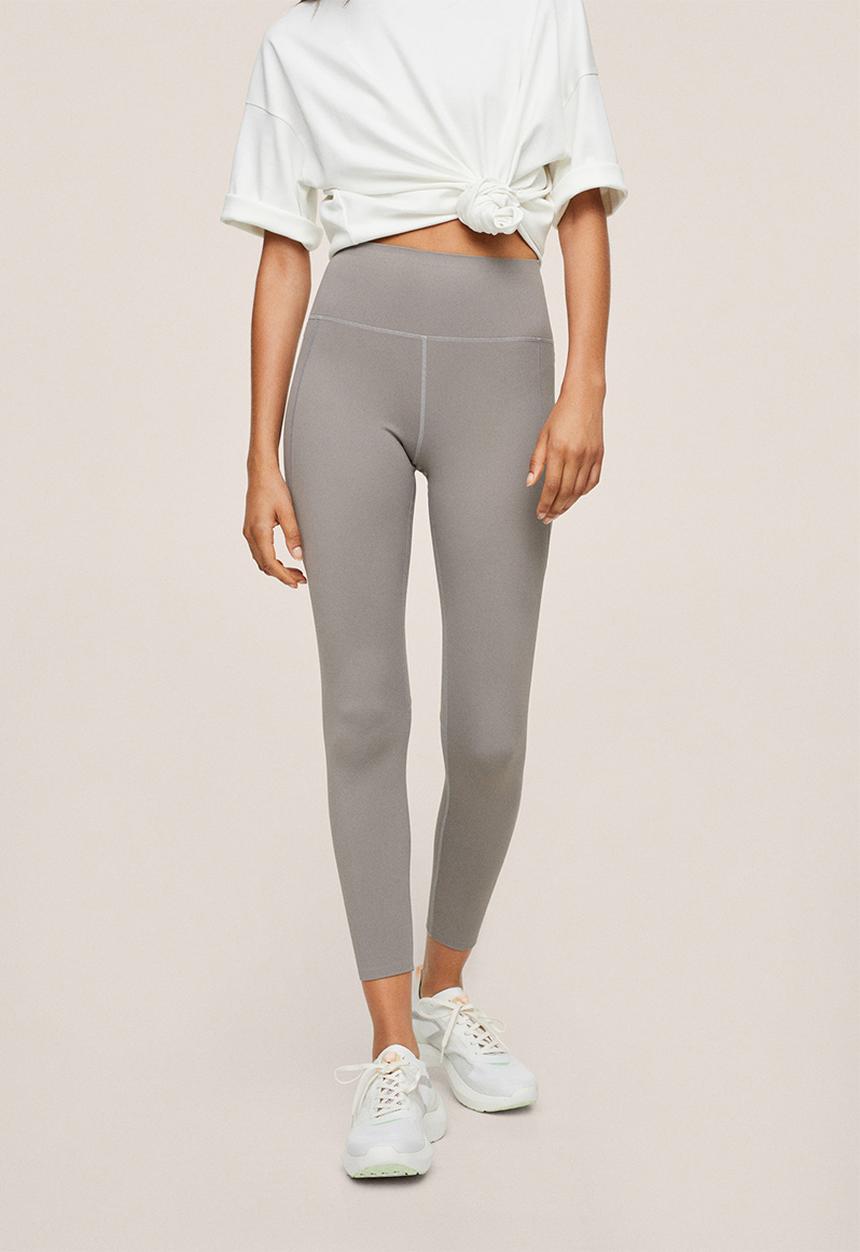 MANGO - Leggings basic - light pastel brown