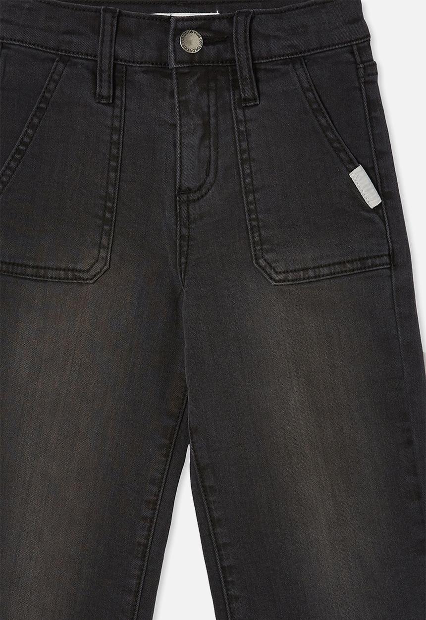 Cotton On - Arkie wide leg jean - black