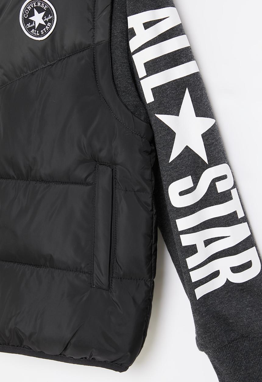 Converse - Cnvb allstar 2fer puff vest jk  - black