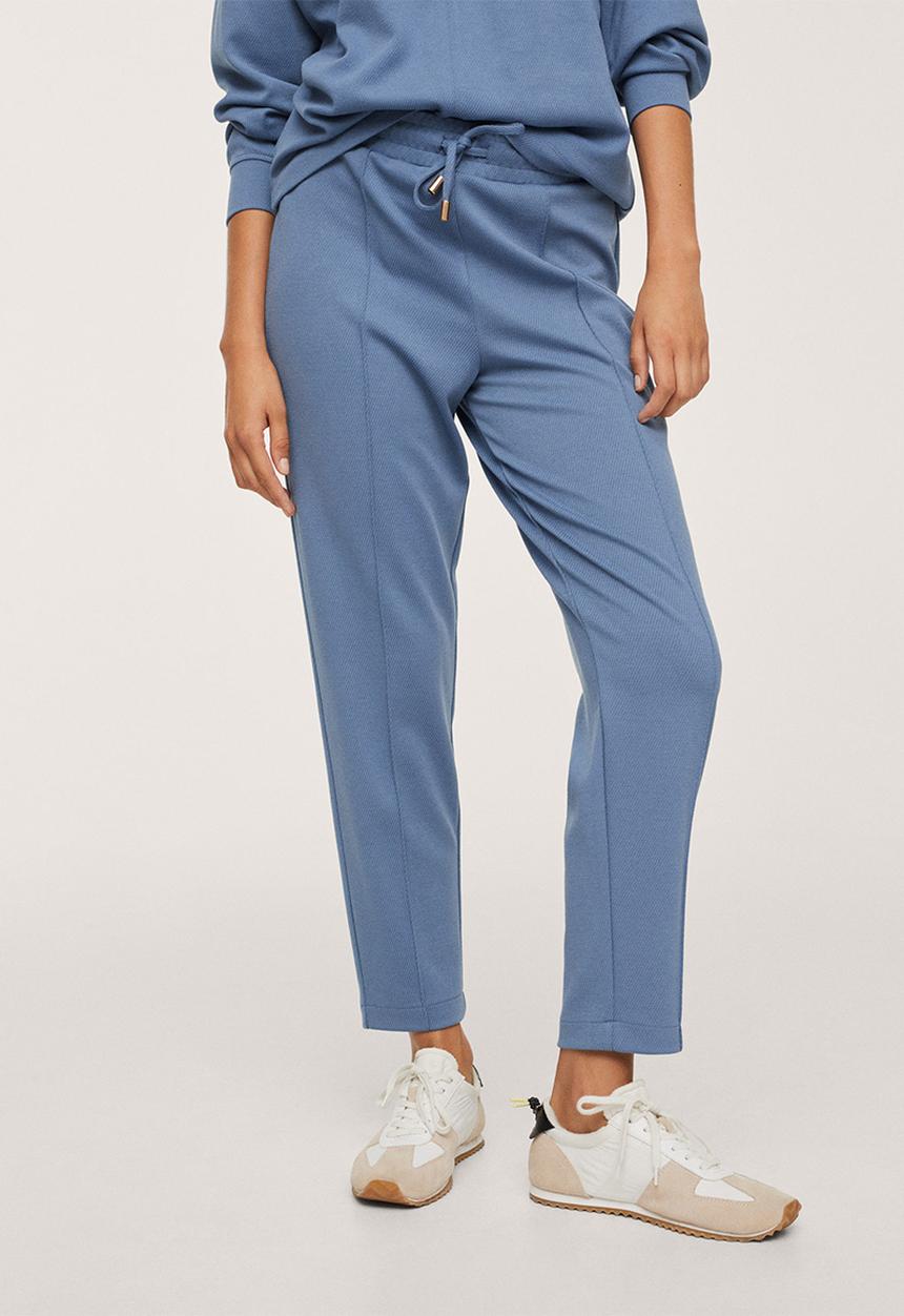 MANGO - Trousers amelie - medium blue