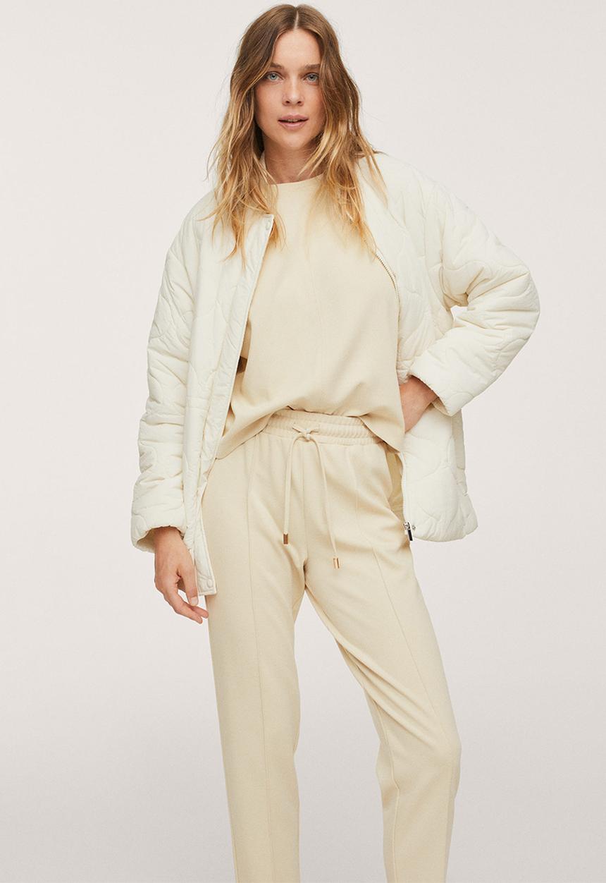 MANGO - Trousers amelie - light beige