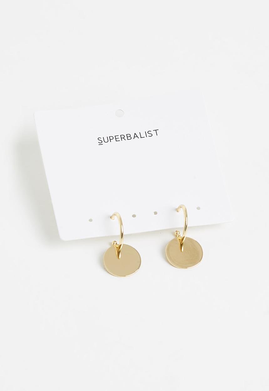 Superbalist - Nora hoop earrings - gold