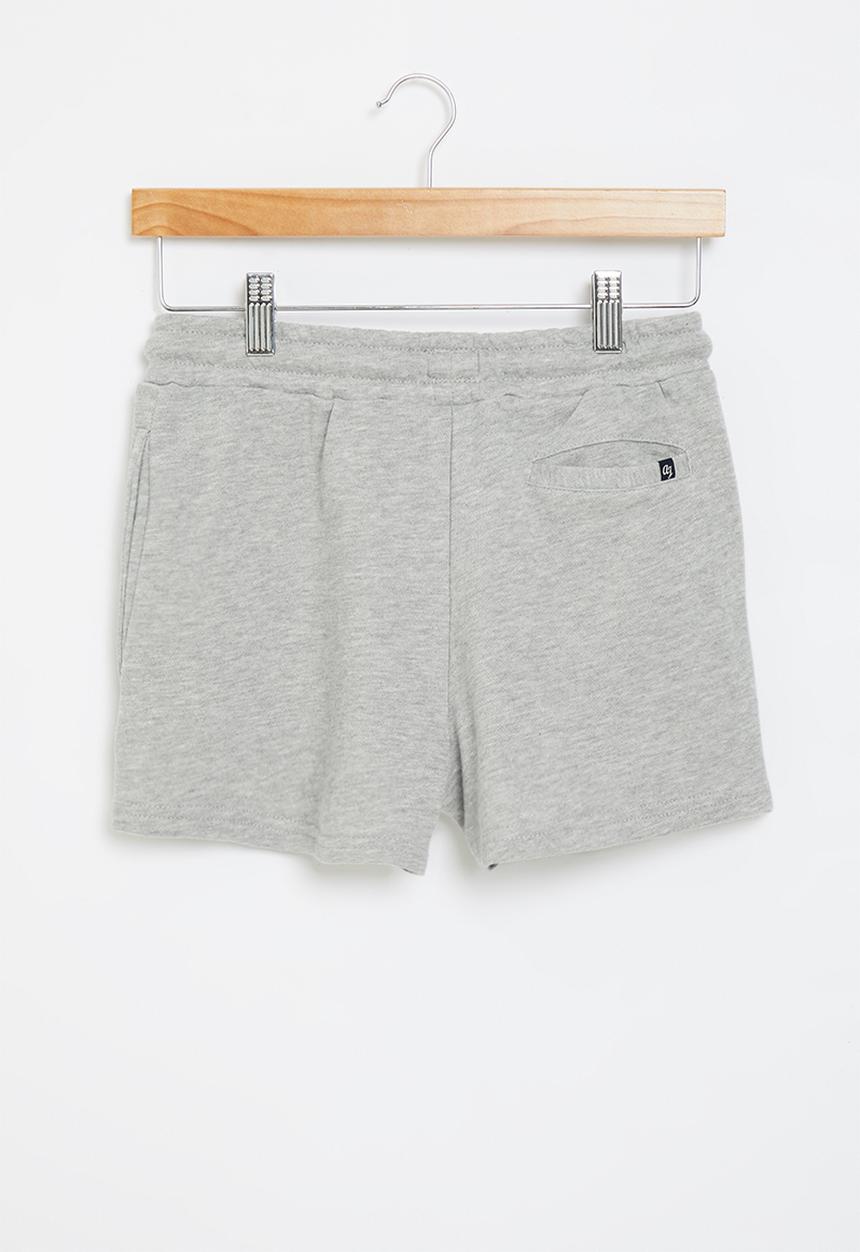 Aca Joe - Girls aca joe unbrushed fleece shorts - grey mel