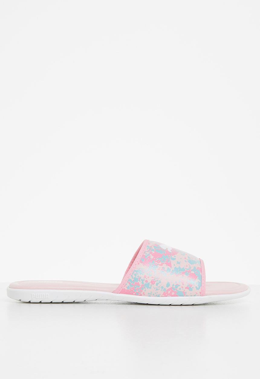 PUMA - Streetcat sprinkle slide jr zadp - lotus-peony-eggshell blue