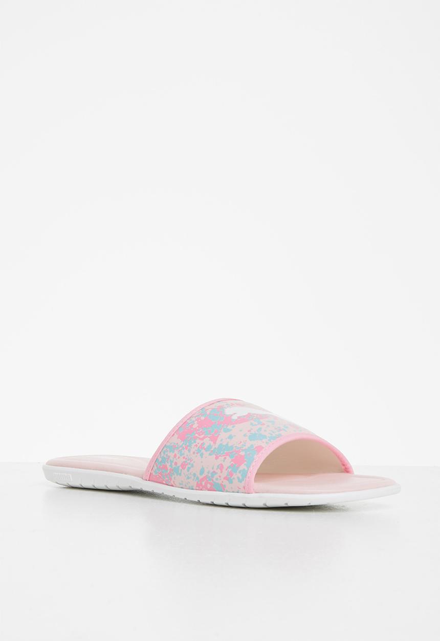 PUMA - Streetcat sprinkle slide jr zadp - lotus-peony-eggshell blue