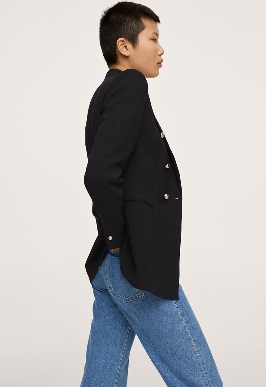 MANGO - Blazer olivia - black