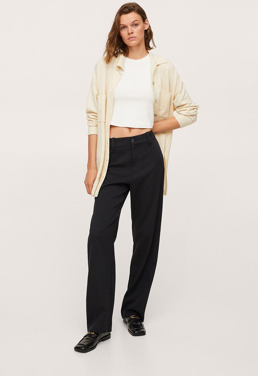 MANGO - Trousers larios - black