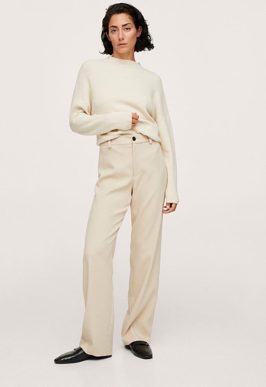 MANGO - Trousers larios - light beige
