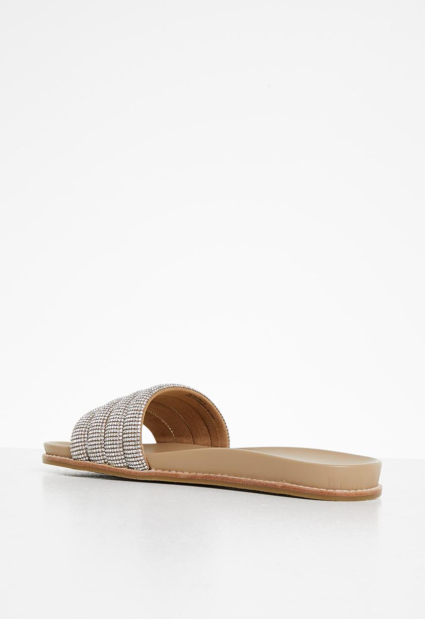 Steve Madden - Drips-r slide - beige & silver