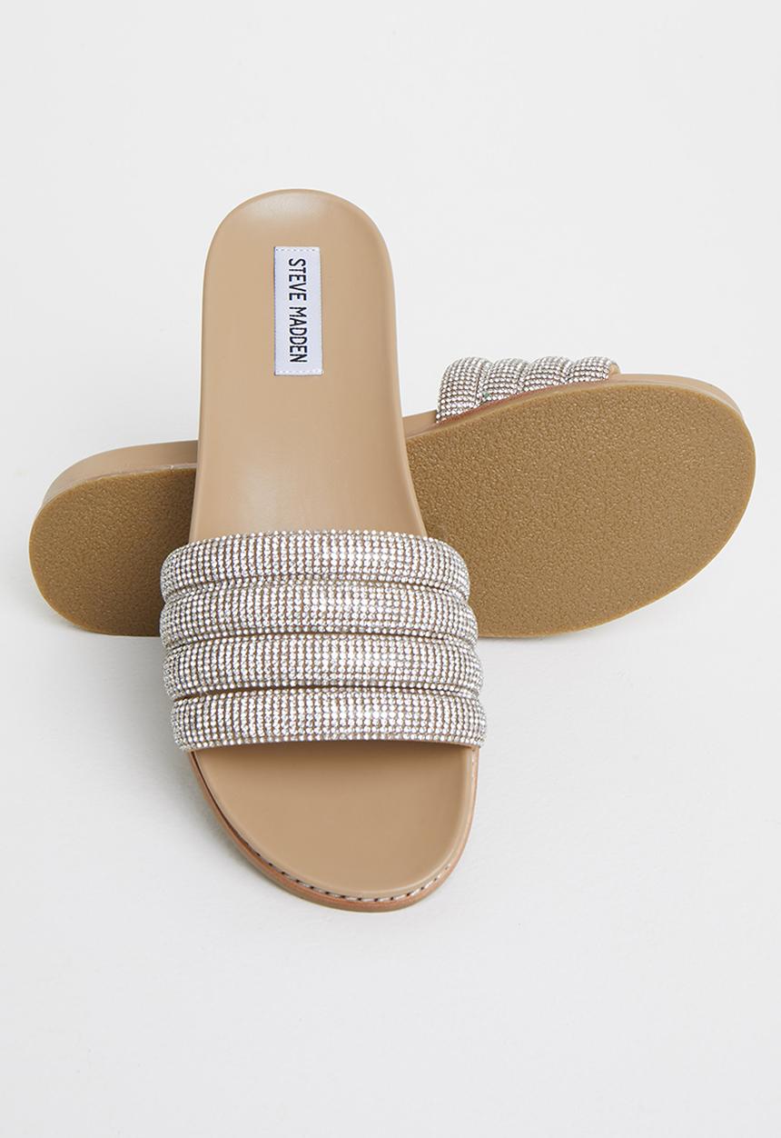 Steve Madden - Drips-r slide - beige & silver