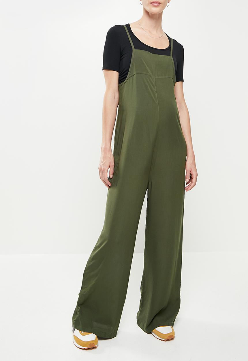 Superbalist - Maternity wide leg jumpsuit - khaki