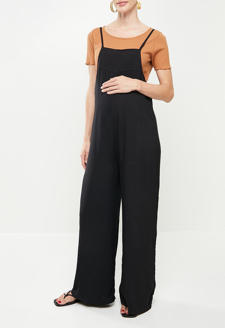 Superbalist - Maternity wide leg jumpsuit - black