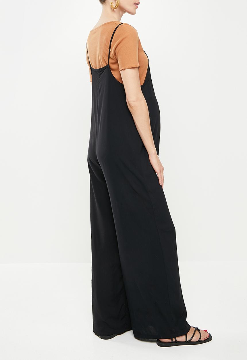 Superbalist - Maternity wide leg jumpsuit - black