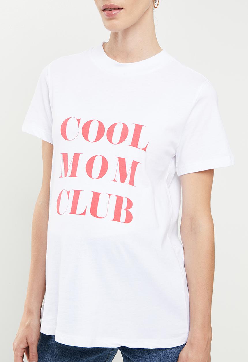 Superbalist - Maternity printed crew neck tee - white