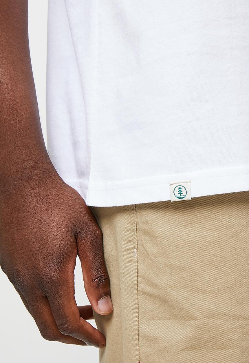 Lark & Crosse - 2-pack leo organic crew neck tee w/ chest embroidery - white