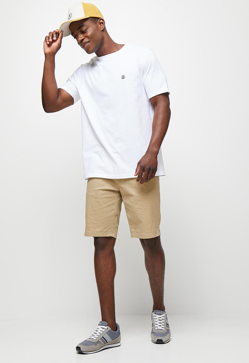 Lark & Crosse - 2-pack leo organic crew neck tee w/ chest embroidery - white