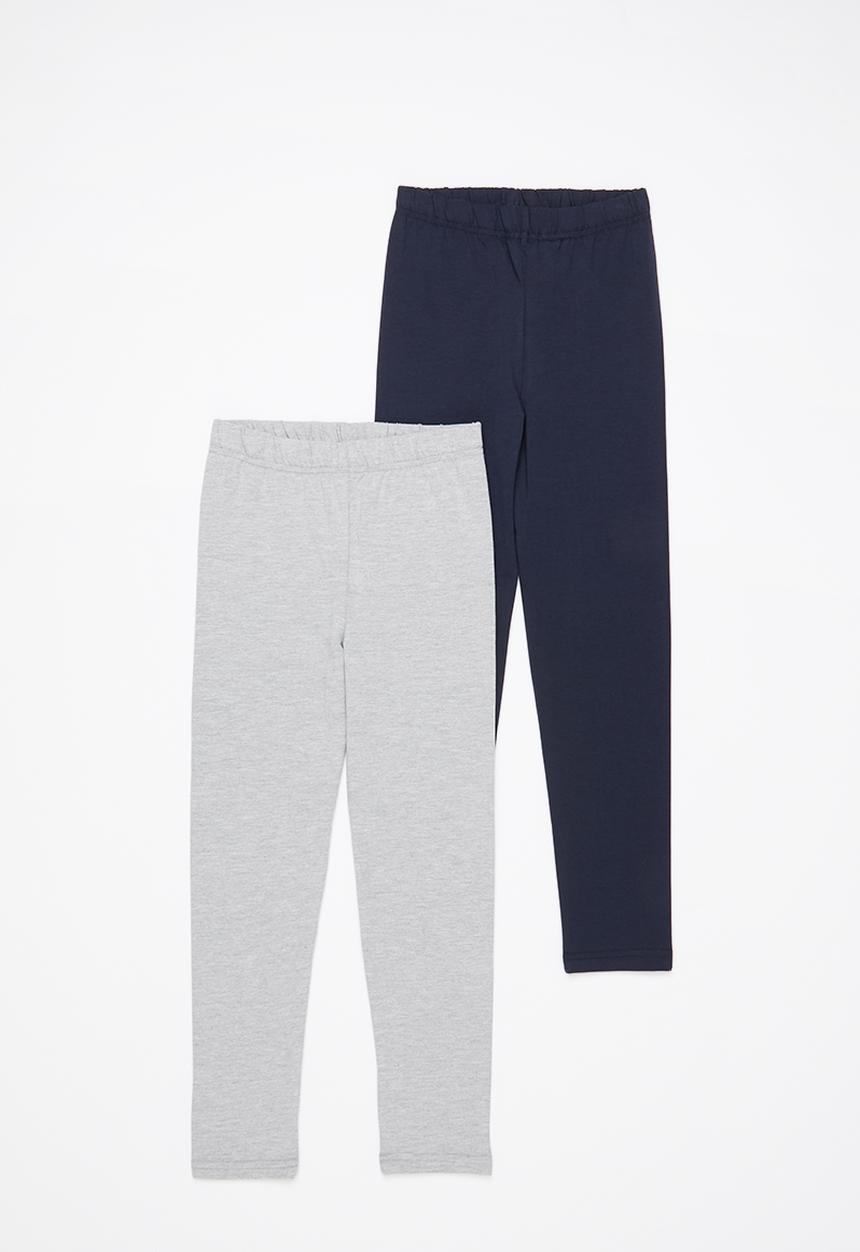 Rebel Republic - 2 Pack leggings - grey/navy