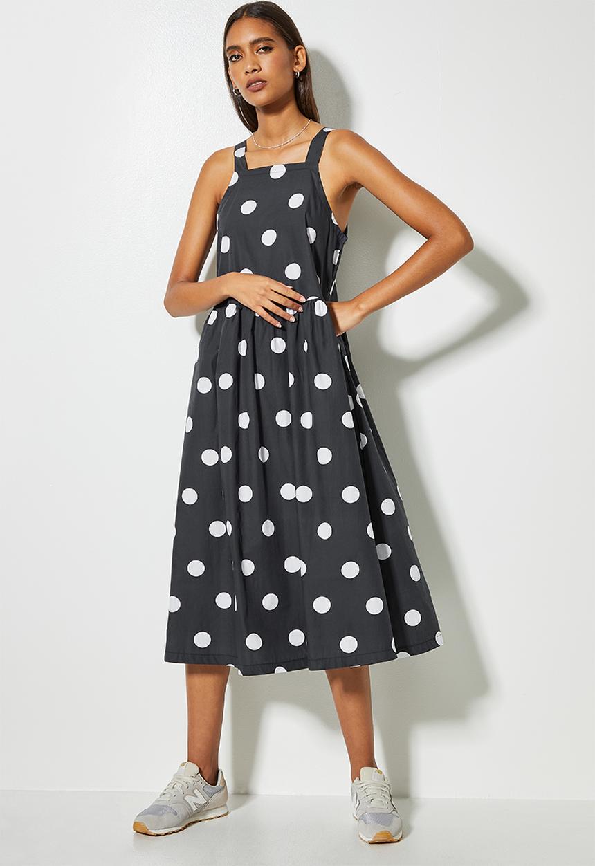 Superbalist - Pinifore midi dress - polka dot