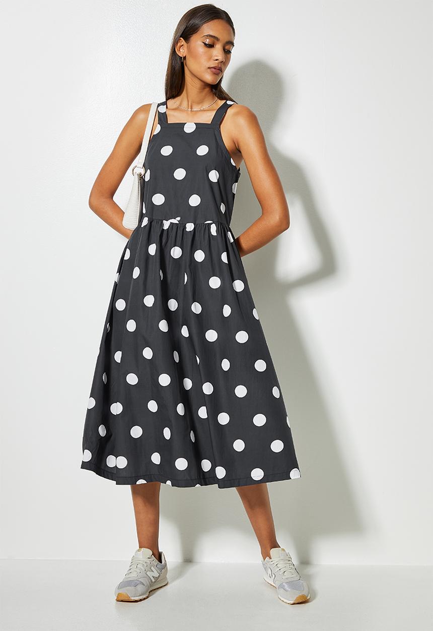 Superbalist - Pinifore midi dress - polka dot