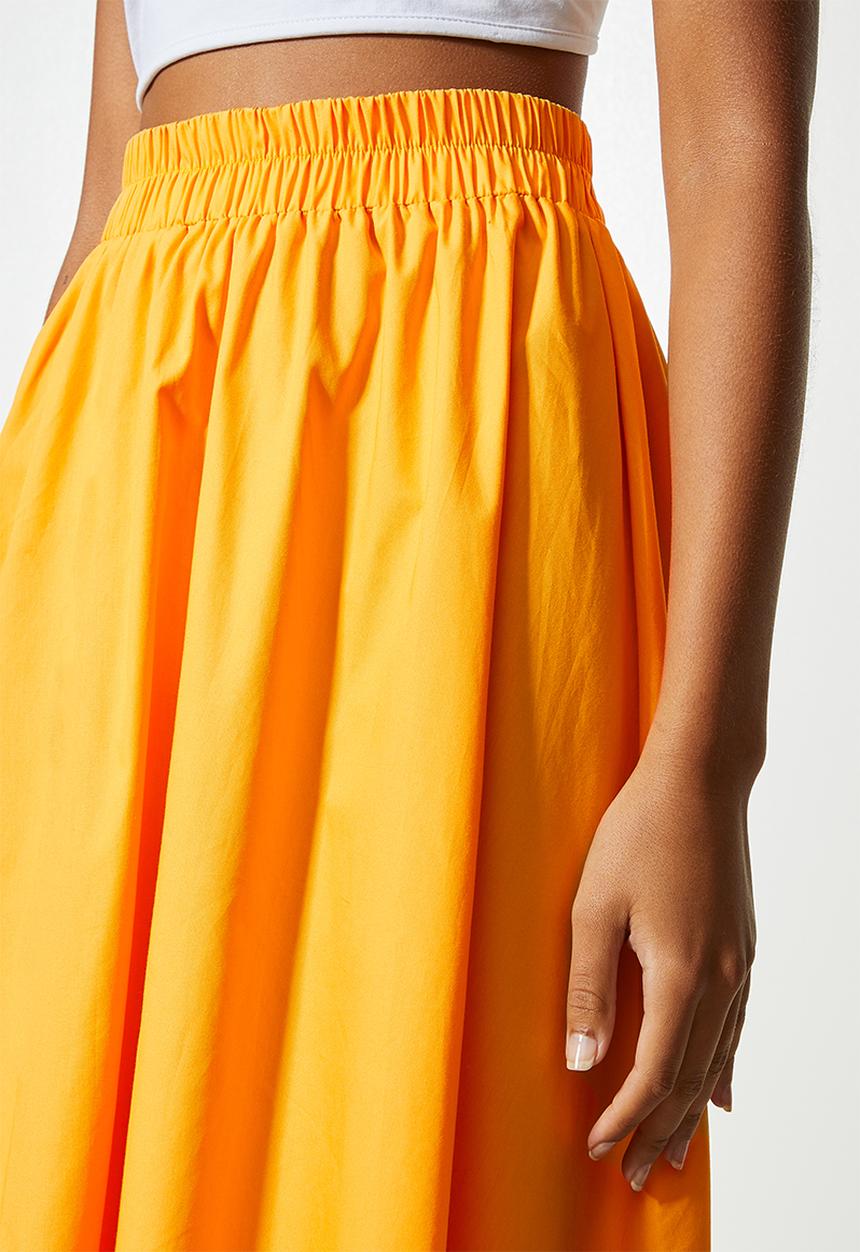 Superbalist - Curved hem midi skirt - mango