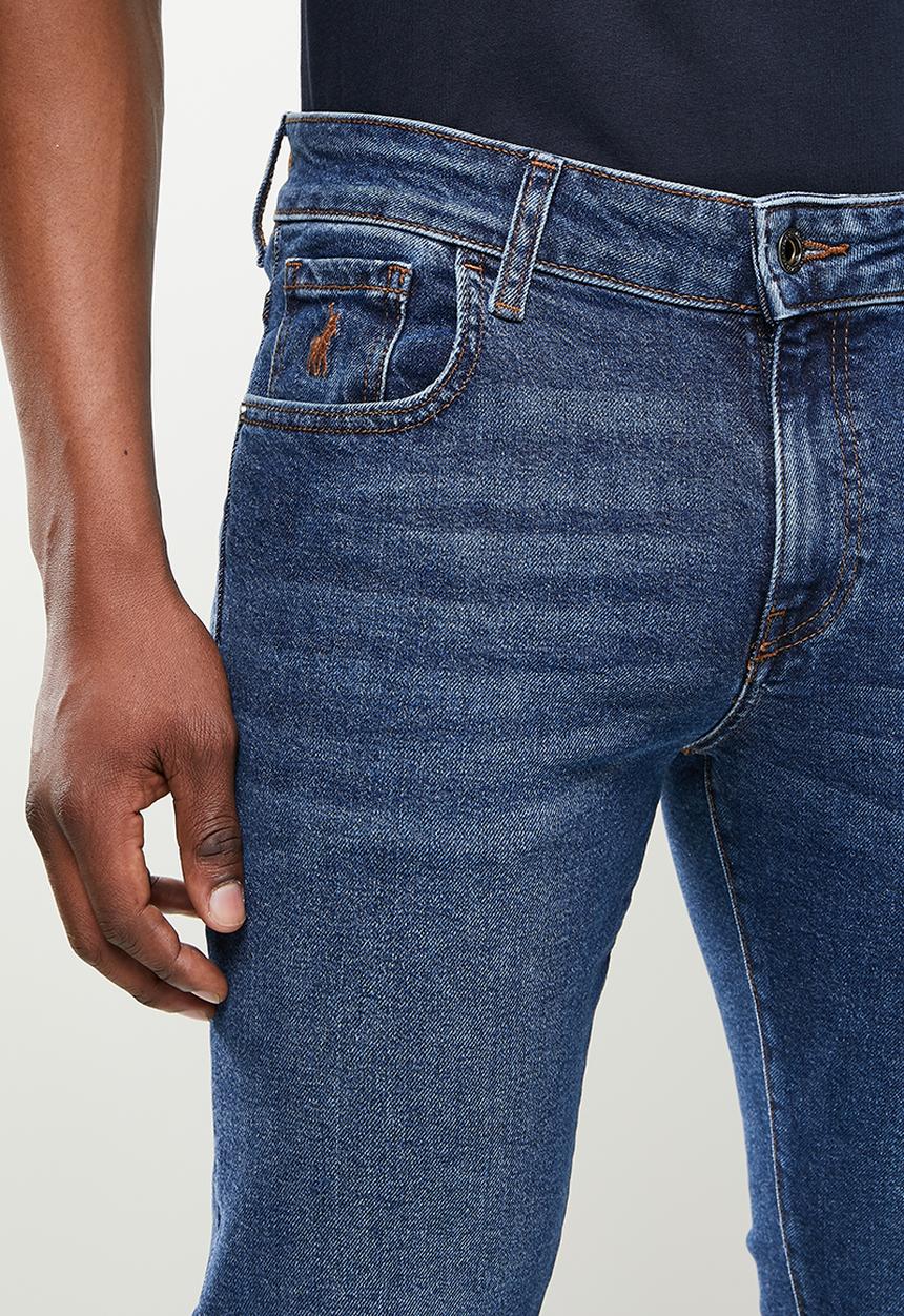 POLO - Seville slim leg denim - mid wash