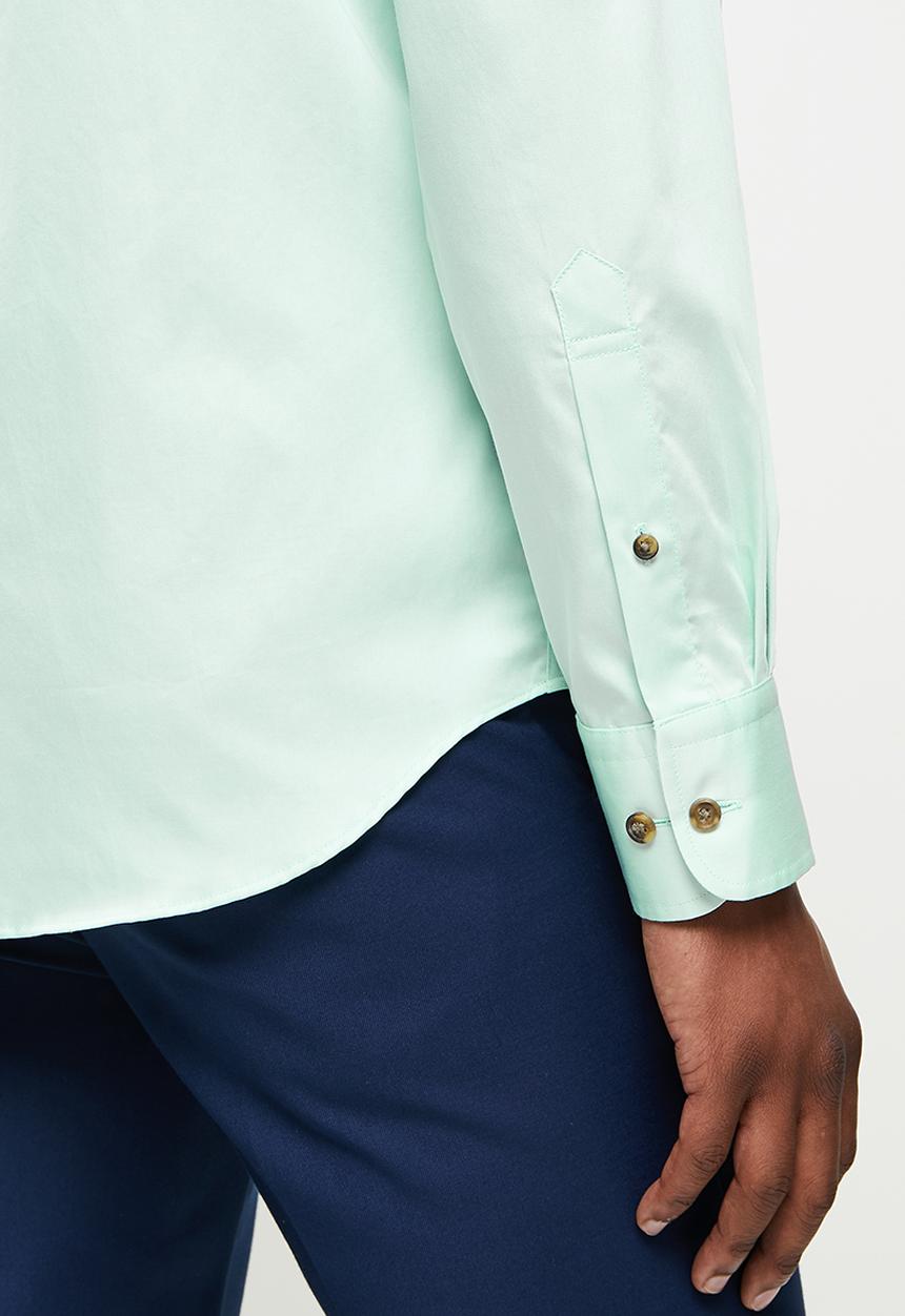 POLO - Greig ls signature shirt - aqua