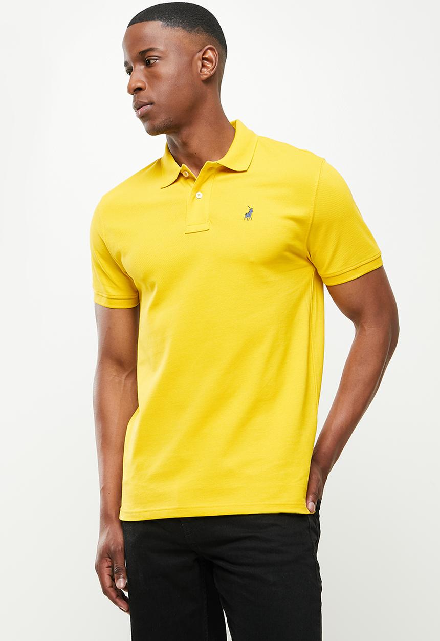 POLO - Carter pique short sleeve golfer - mustard