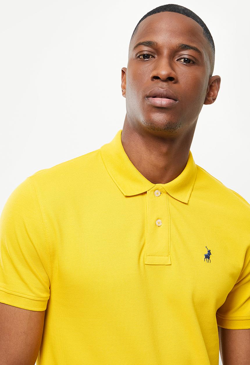 POLO - Carter pique short sleeve golfer - mustard