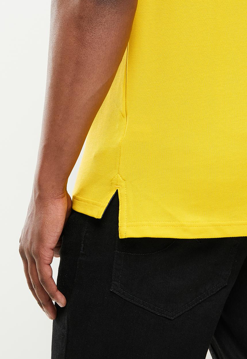 POLO - Carter pique short sleeve golfer - mustard