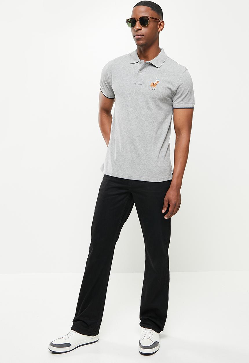 POLO - Rafe big pony ss golfer - grey melange