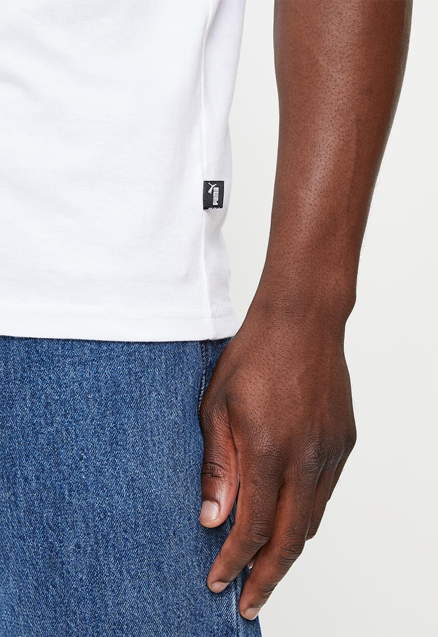 PUMA - Puma graphic metallic tee - white