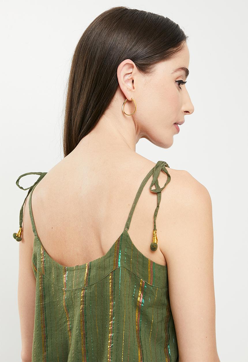 Vero Moda - Savannah singlet top - ivy green