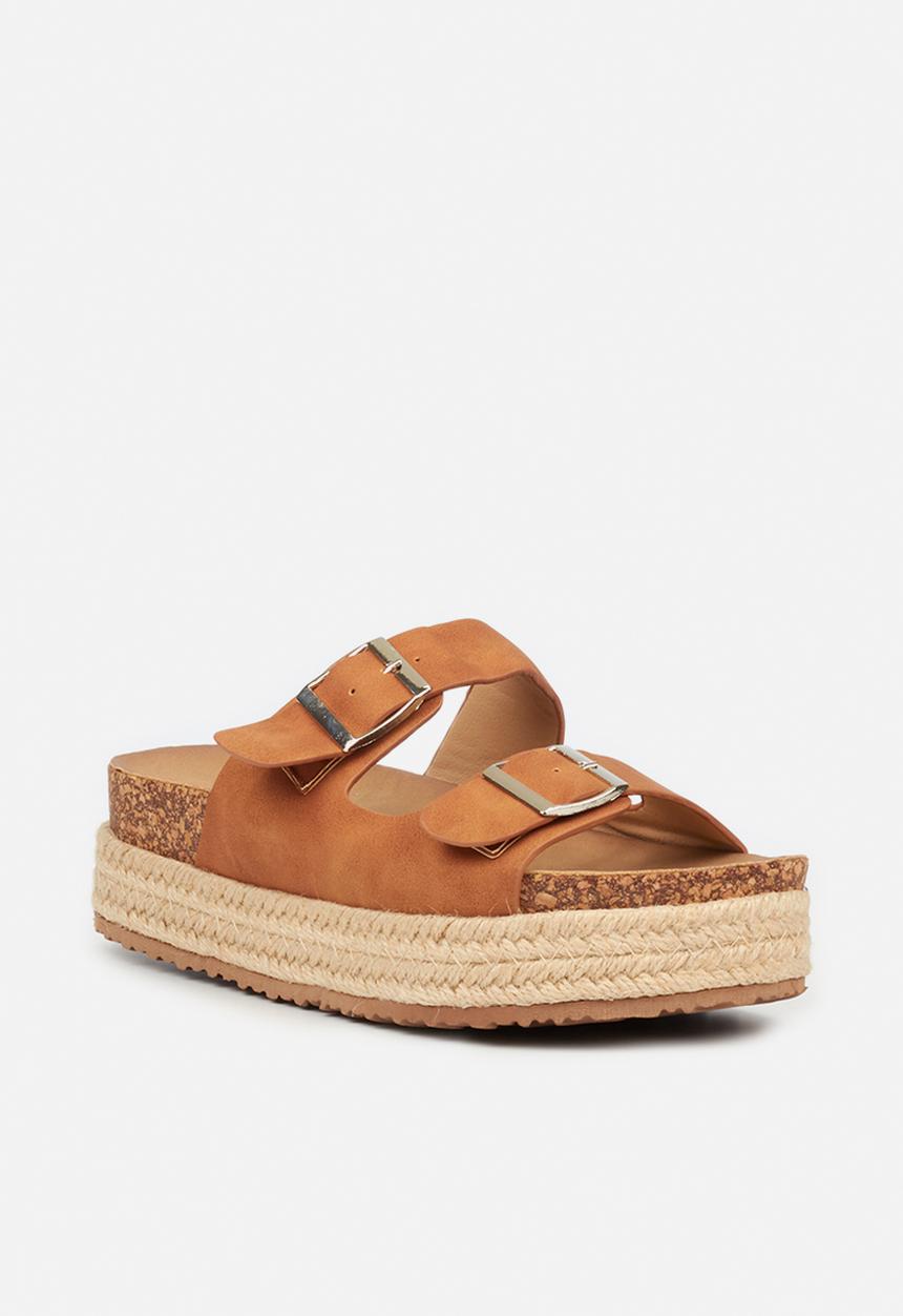 Butterfly Feet - Aloe 1 espadrille flatform sandal - tan
